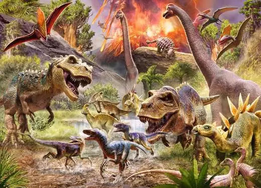 Dinosaur Dash 60 Piece Puzzle