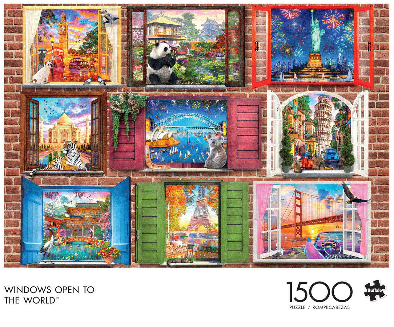 Windows Open to the World 1500 Piece Jigsaw Puzzle