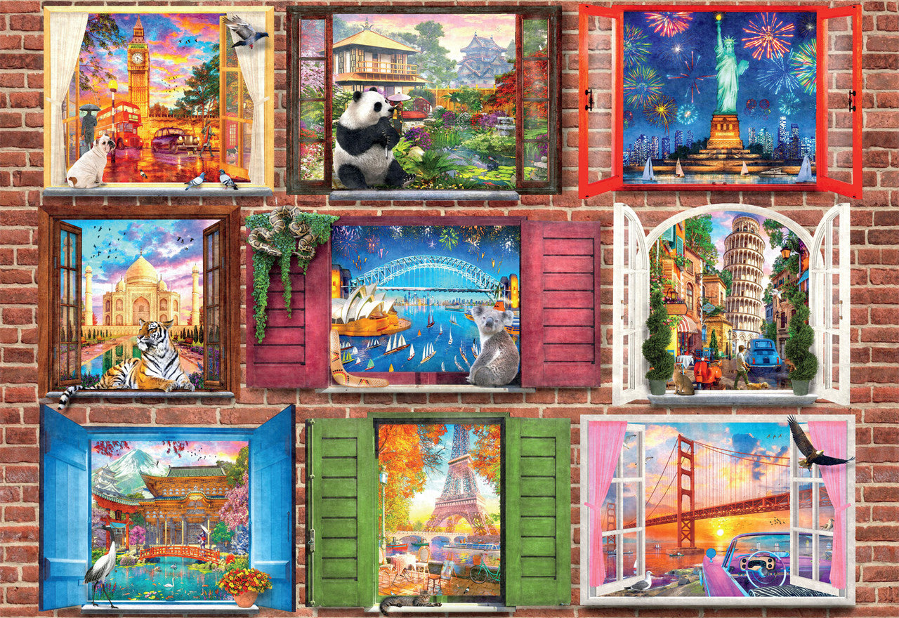 Windows Open to the World 1500 Piece Jigsaw Puzzle