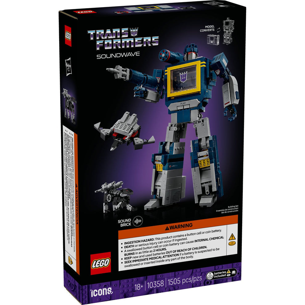 LEGO® Icons Transformers: Soundwave 10358