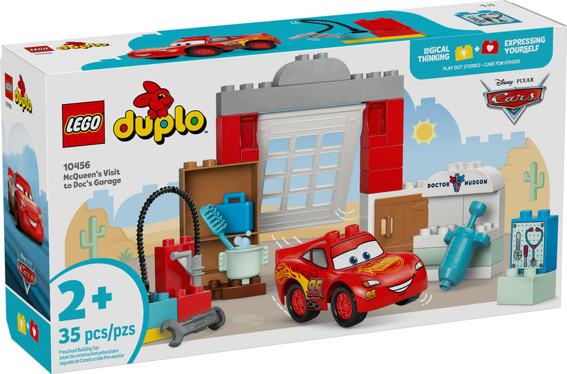 AVAILABLE NOW! LEGO® DUPLO® Disney™ McQueen's Visit to Doc's Garage 10456