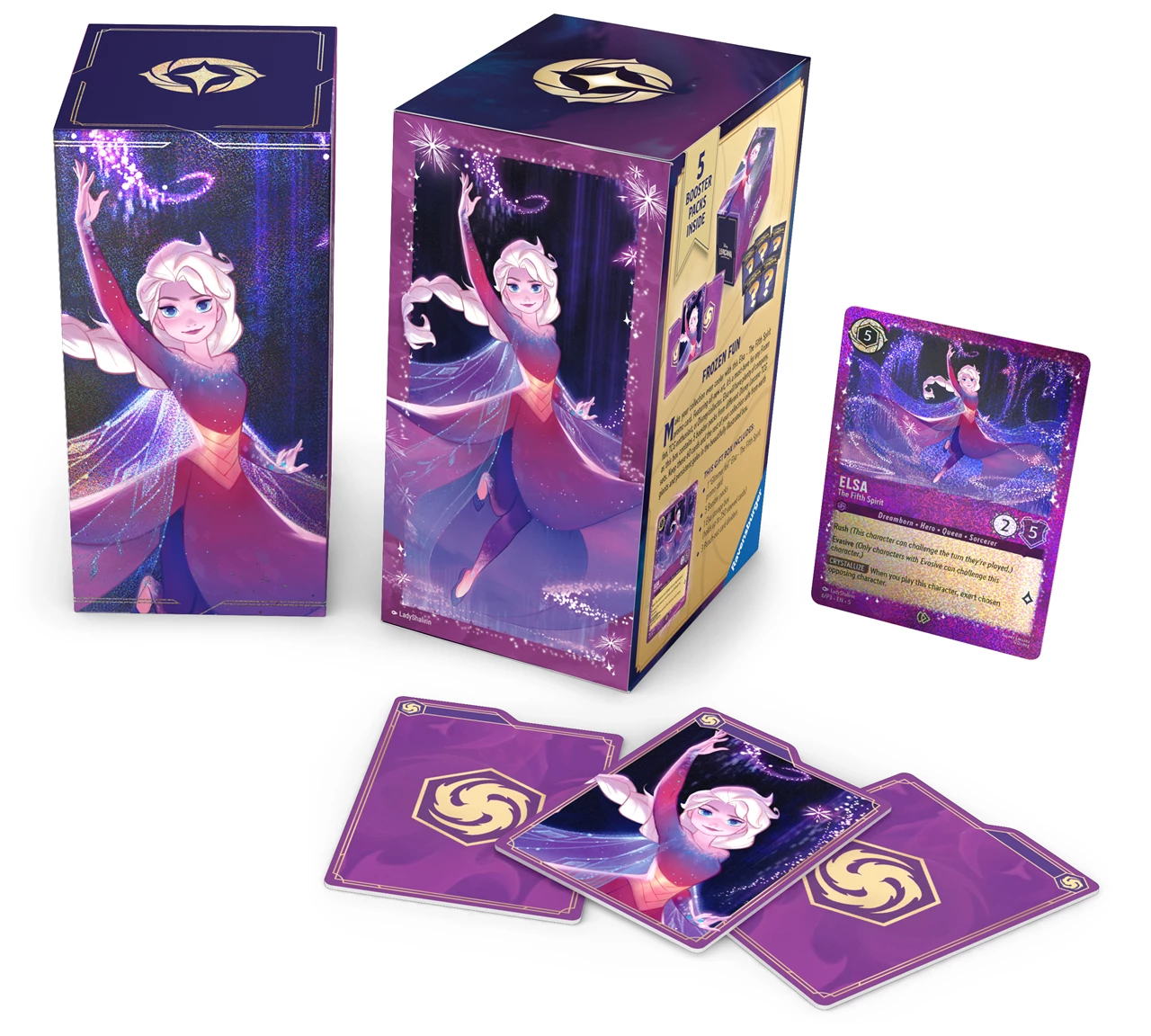 Lorcana Elsa Gift Set with Exclusive 'The Fifth Spirit' Promo Card (Fabled)