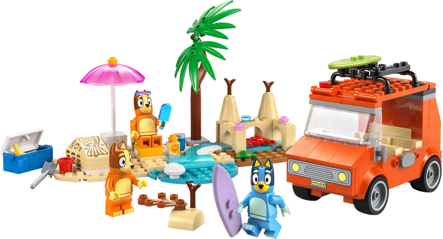 LEGO® Bluey's Beach & Family Car Trip 11202