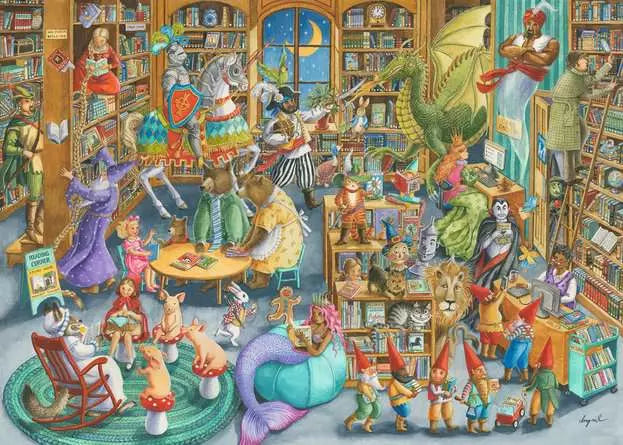 Ravensburger Ingrid Slyder: Midnight at the Library 1000 Piece Puzzle