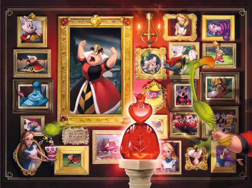 Ravensburger Disney Villainous: Queen of Hearts 1000 Piece Jigsaw Puzzle