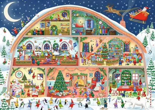 Ravensburger Jigsaw Puzzle Santa's Workshop - 1000 Pieces Puzzle