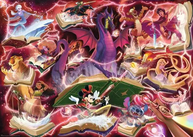 Ravensburger Jigsaw Puzzle Lorcana Glimmers of the Realm: Ruby 1000 Pc - 1000 Pieces Puzzle