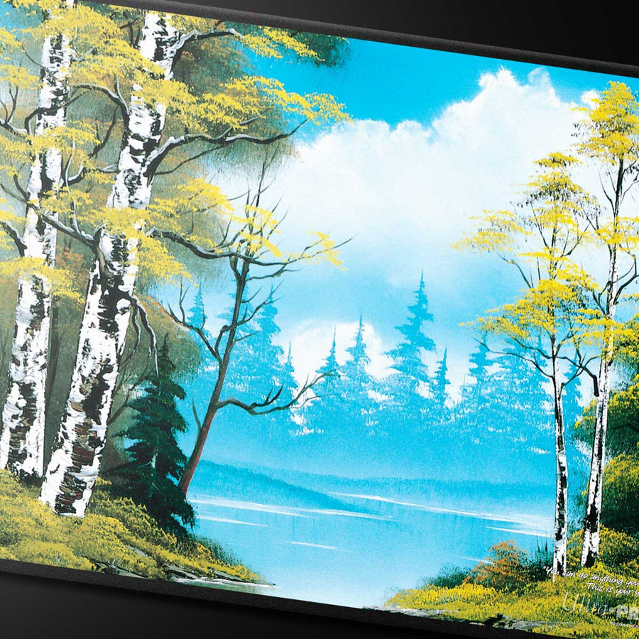 Ultra Pro Black Stitched Playmat Bob Ross Lakeside Path