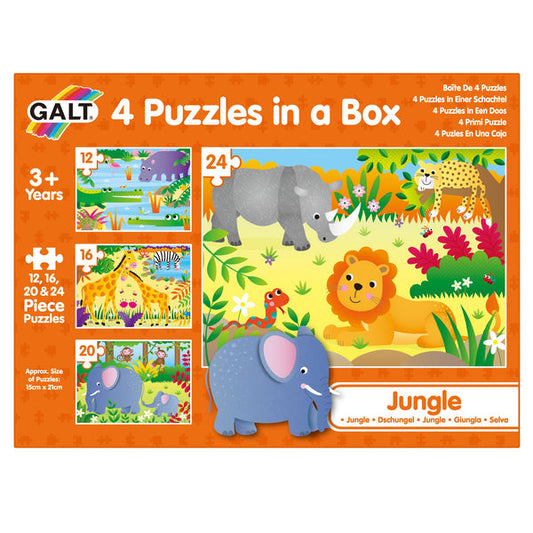 Jungle - 4 Puzzles in a Box