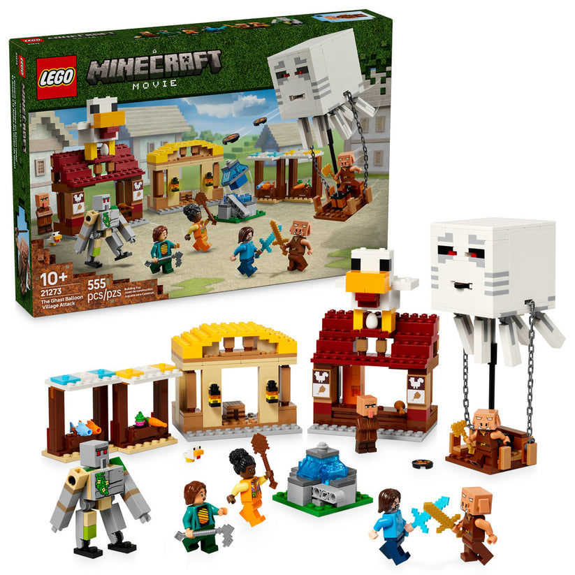 LEGO® Minecraft® The Ghast Balloon Village Attack 21273