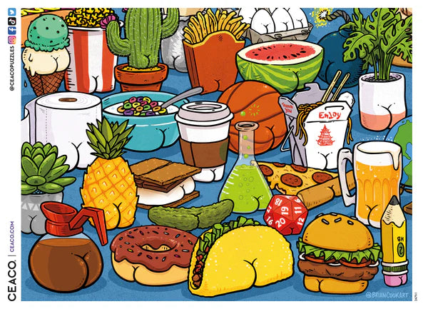Butts on Things - 500 Piece Puzzle