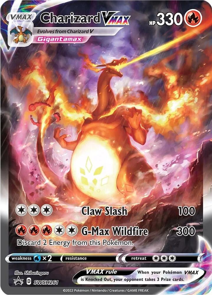 Pokemon TCG: SWSH Black Star Promos Charizard VMAX SWSH261 (Promo) - LP