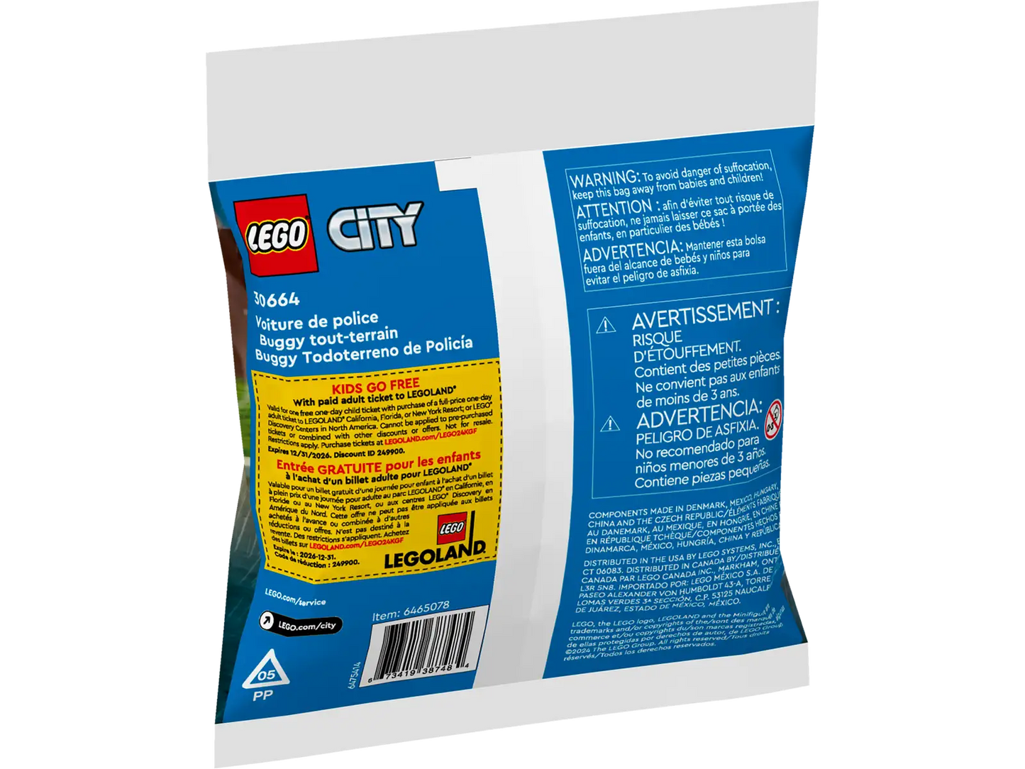 LEGO® City Police Off-Road Buggy Car 30664 (Retired)