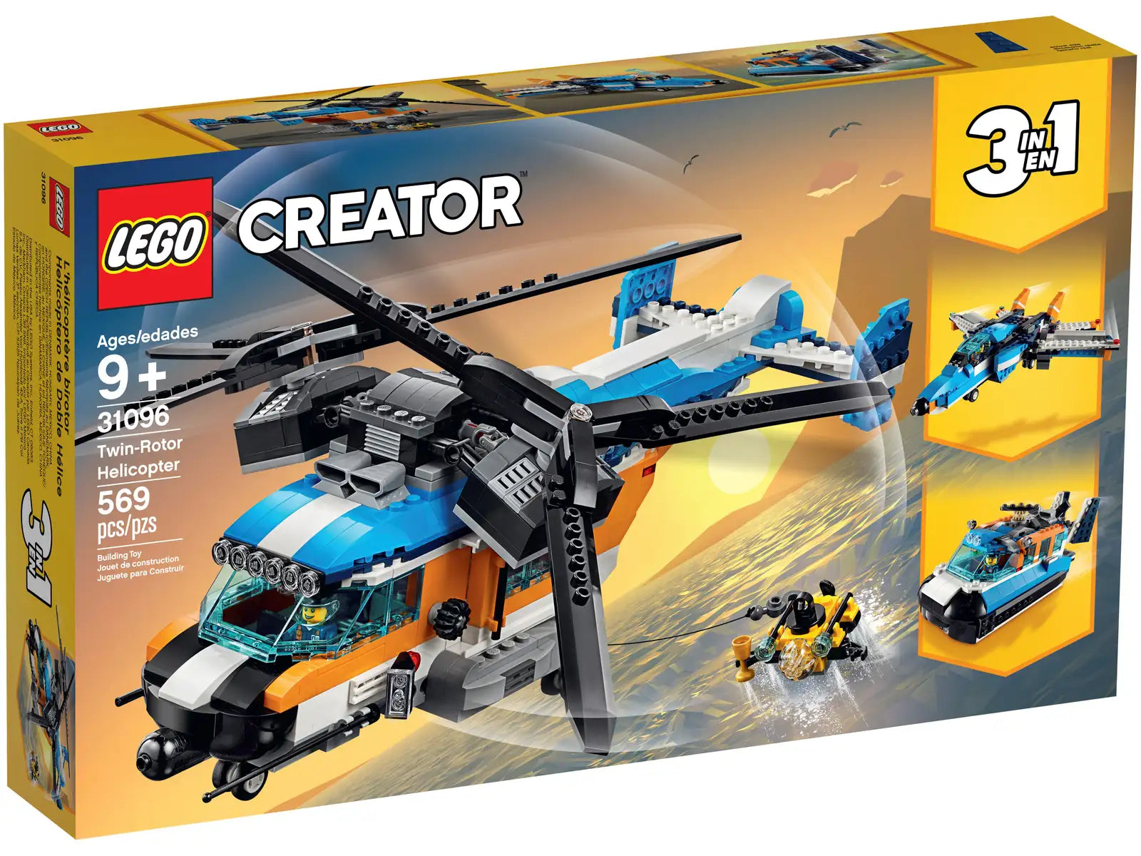 LEGO 31096 Twin Rotor Helicopter The Pieceful Project