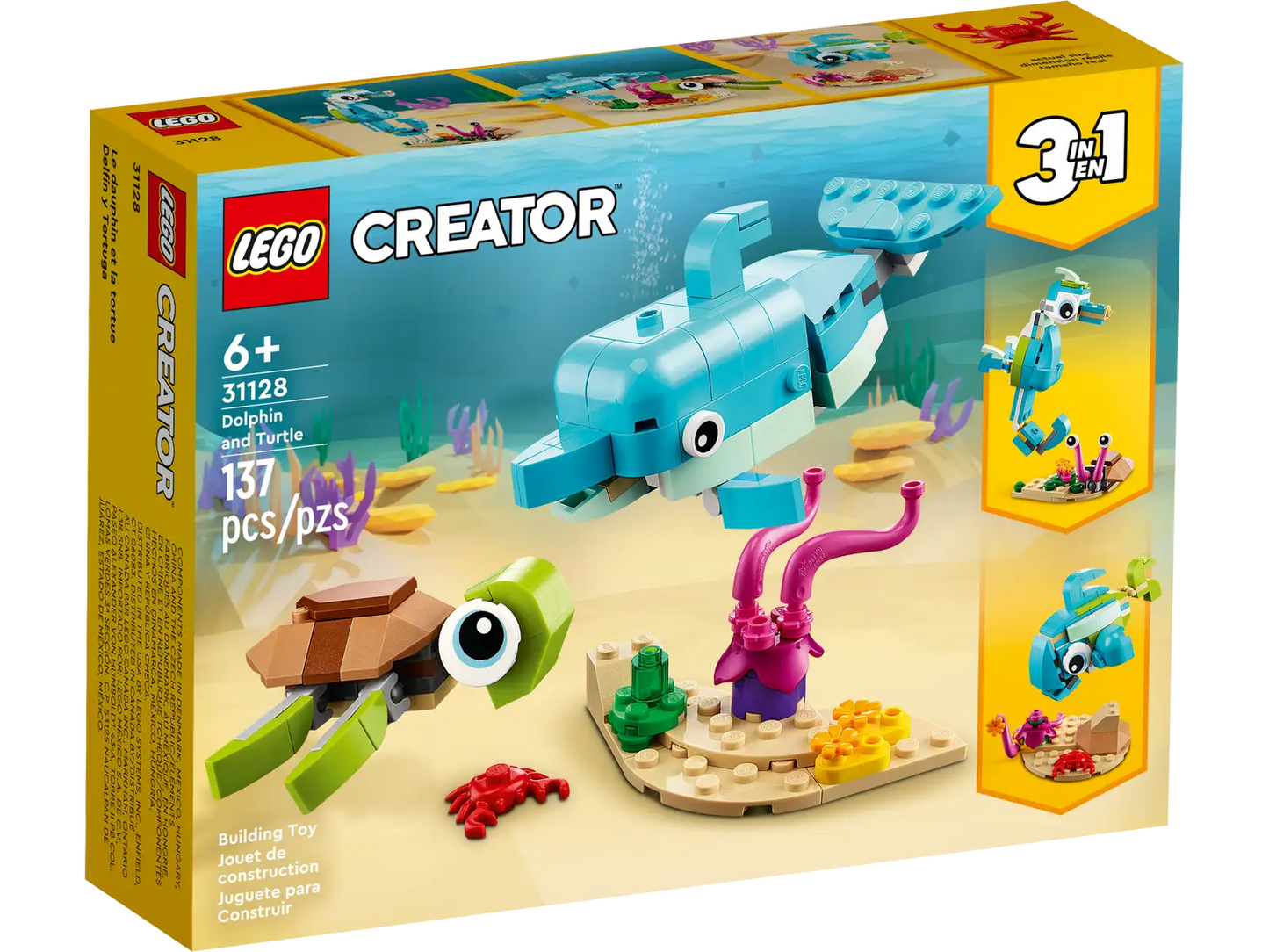 LEGO® Creator 3in1 Dolphin and Turtle 31128 (Retired)