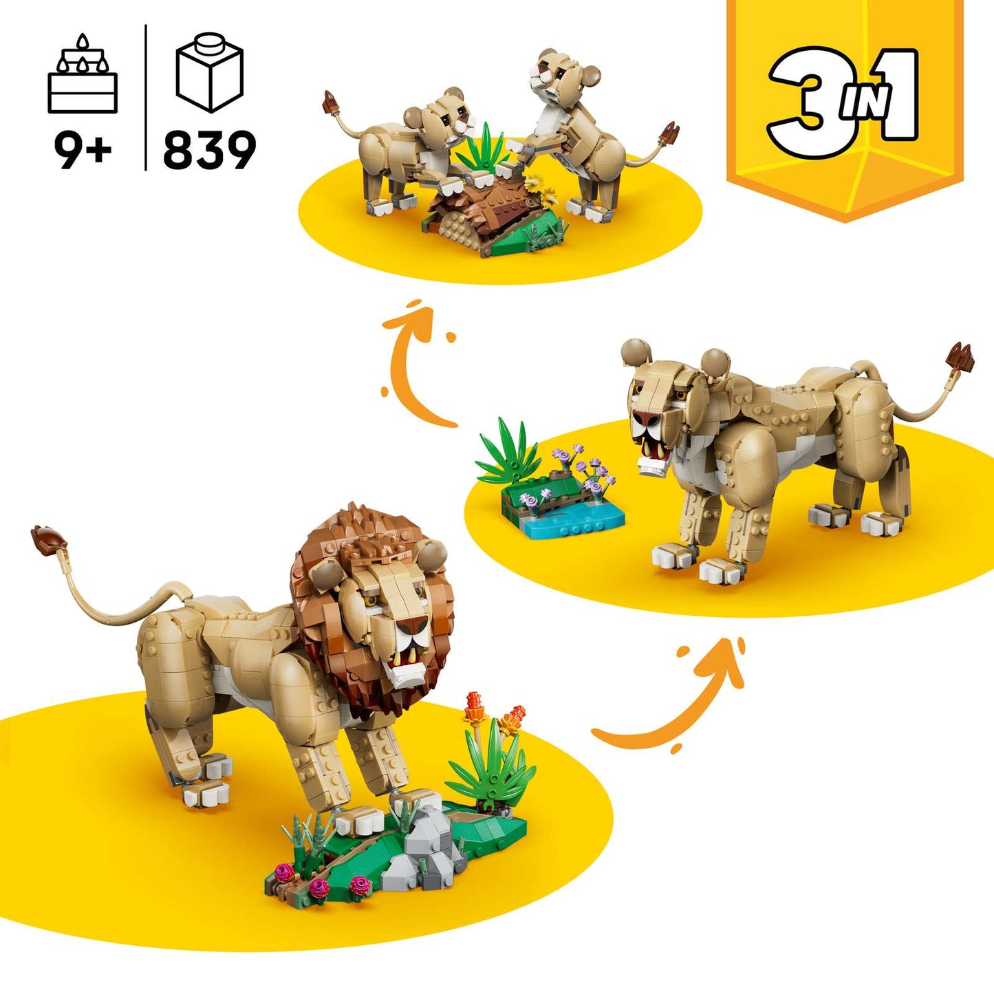 LEGO® Creator Wild Animals: Majestic Lion 31386