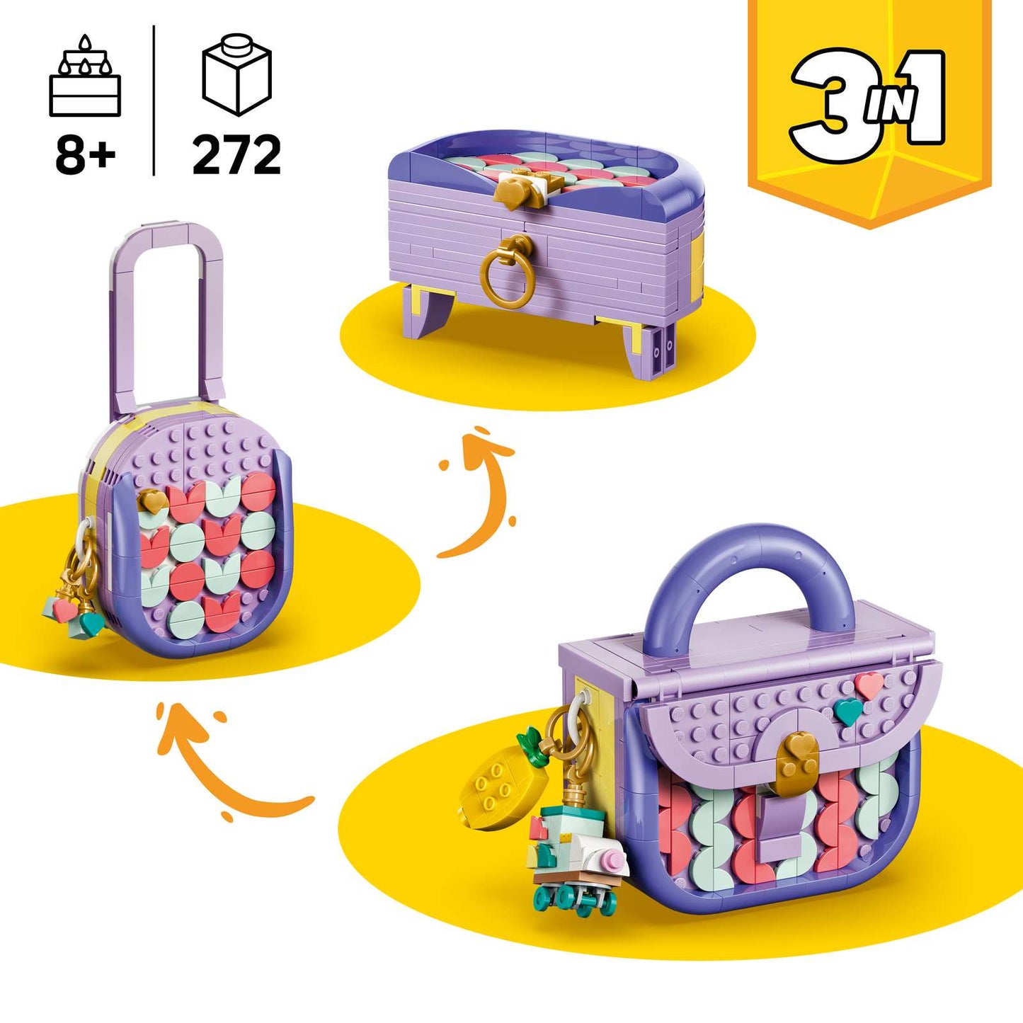 LEGO® Creator Art Fashion Bag with Storage 31391
