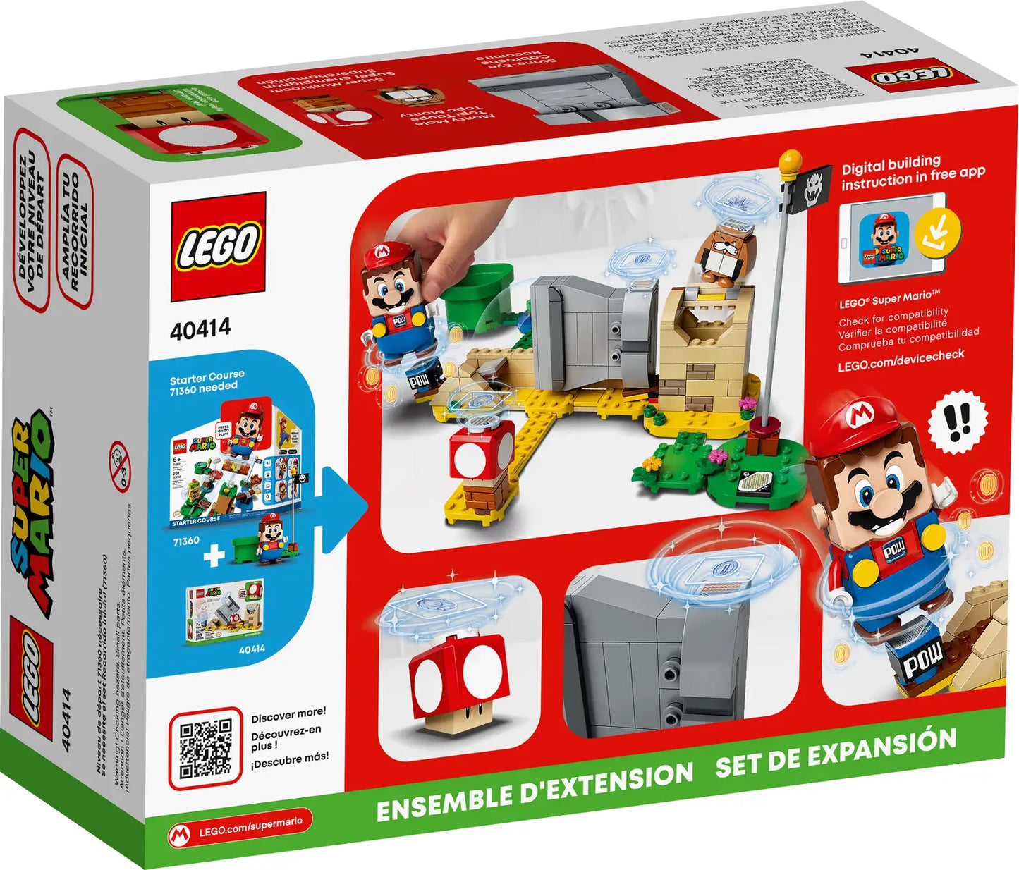LEGO® Super Mario™ Monty Mole & Super Mushroom Expansion Set 40414 (Retired)