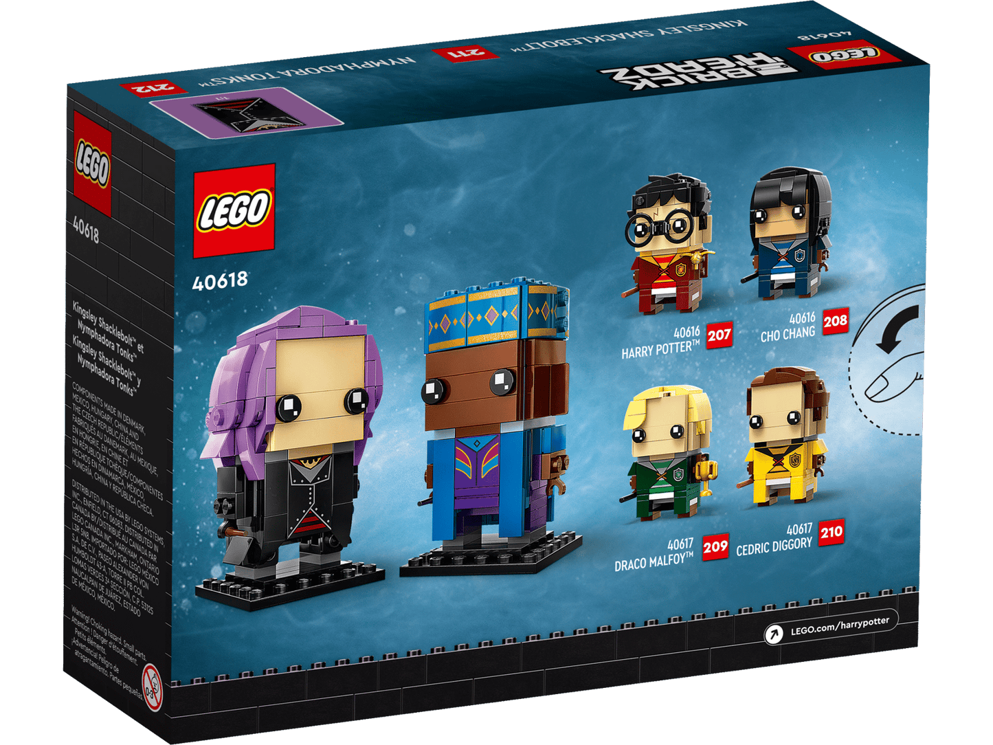 LEGO® BrickHeadz™ Harry Potter™ Kingsley Shacklebolt™ & Nymphadora Tonks™ 40618 (Retired)