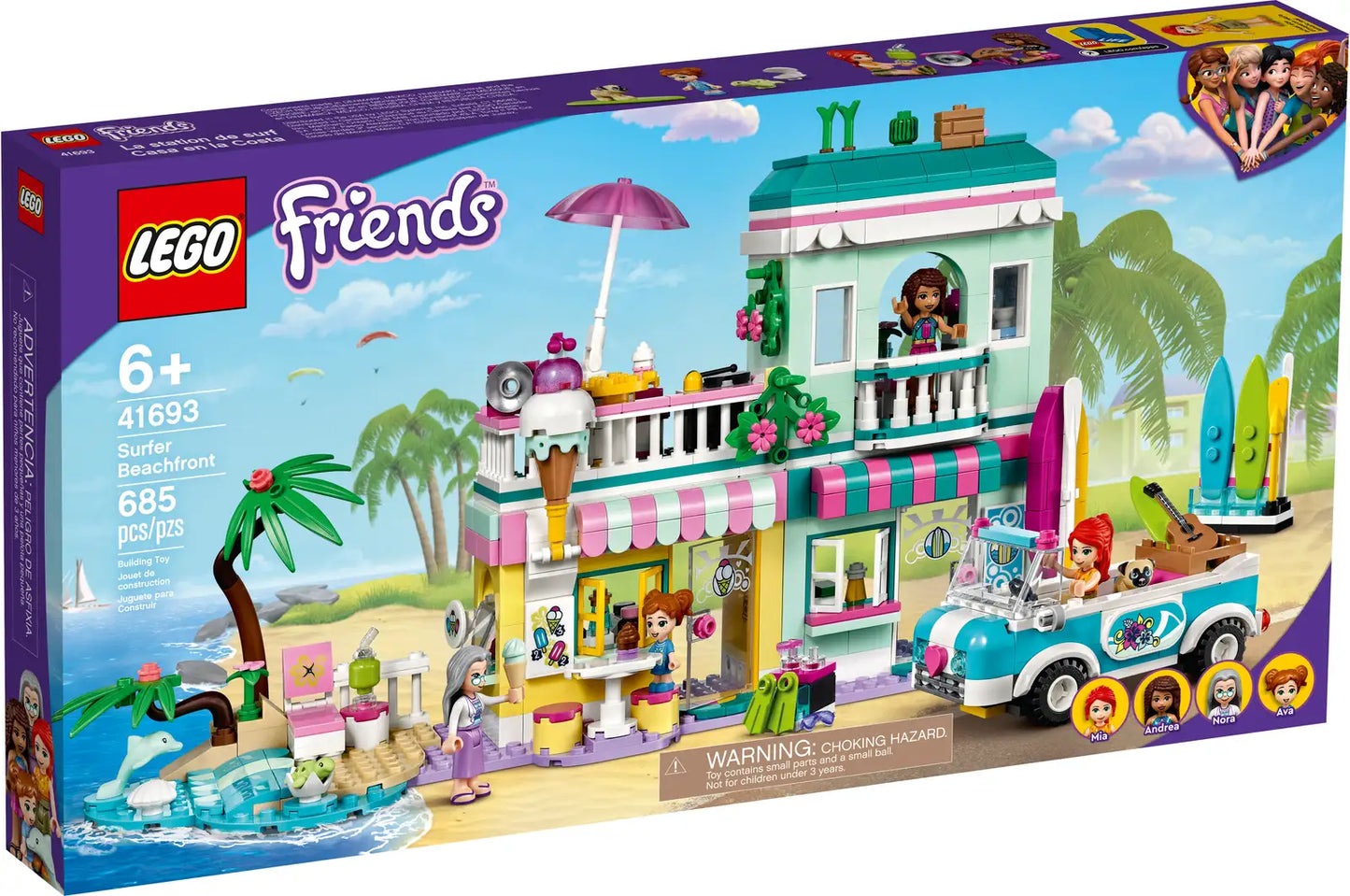 CERTIFIED USED: LEGO® Friends Surfer Beachfront 41693 (Retired)