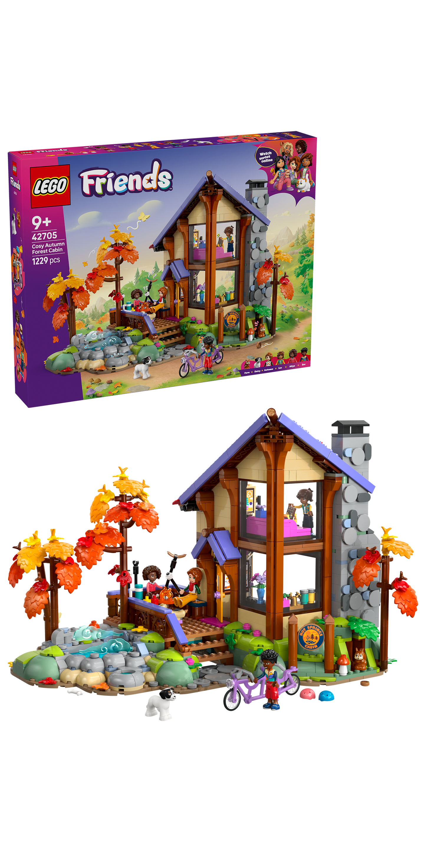 LEGO® Friends Cozy Fall Forest Cabin 42705