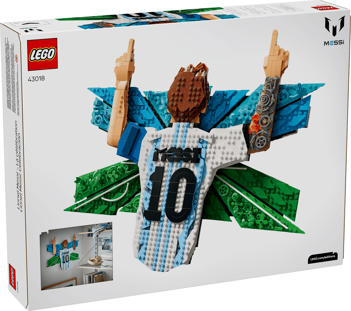 PREORDER NOW LEGO® Editions Lionel Messi – Celebration 43018