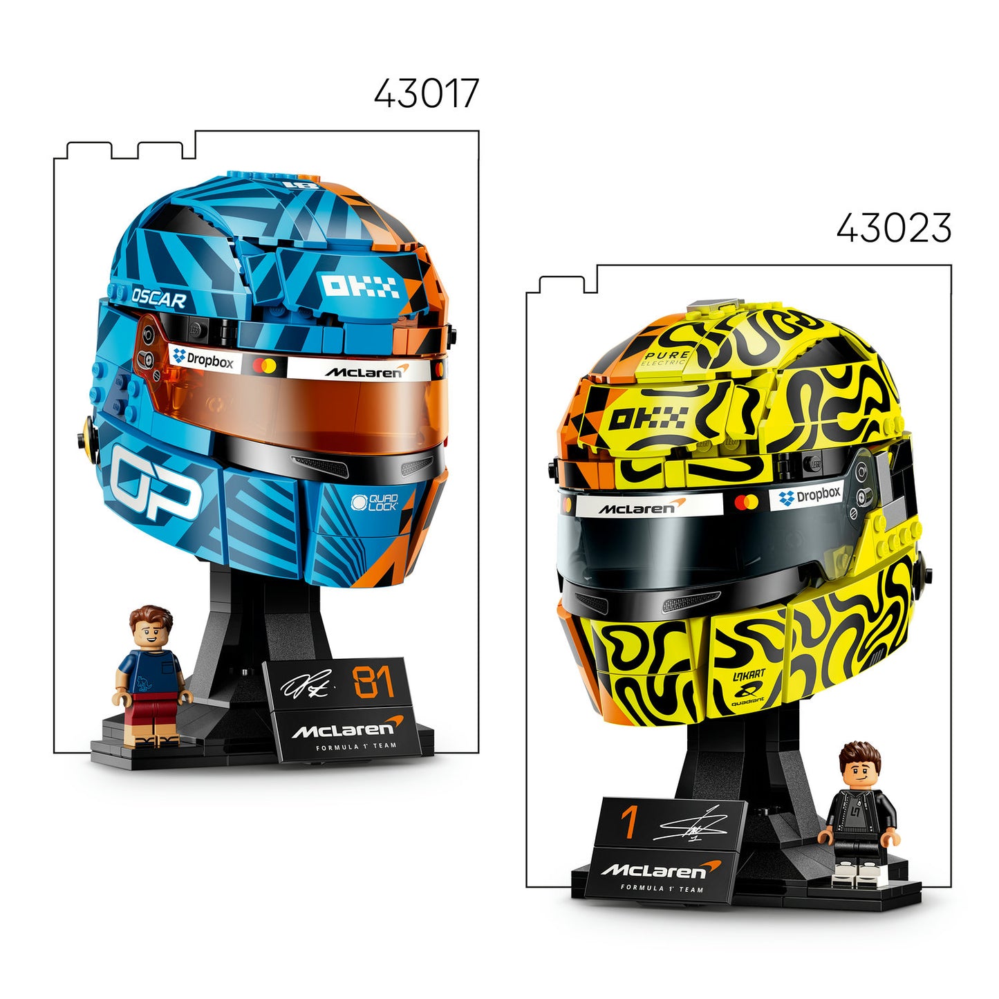 LEGO® Editions Formula 1 McLaren Mastercard F1 Team Lando Norris Helmet 43023