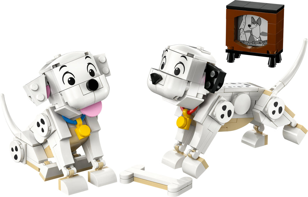 AVAILABLE NOW! LEGO® Disney Lucky & Penny 101 Dalmatians Puppies 43271