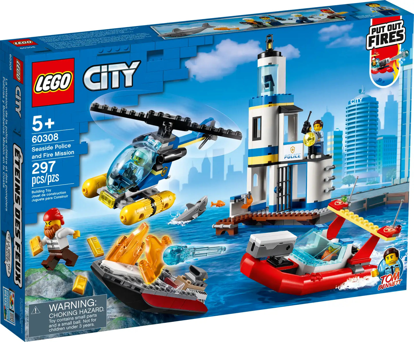 CERTIFIED USED: LEGO® City Seaside Police and Fire Mission 60308 (Retired)