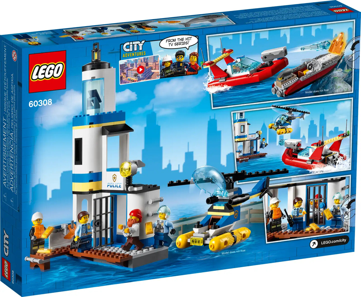 CERTIFIED USED: LEGO® City Seaside Police and Fire Mission 60308 (Retired)