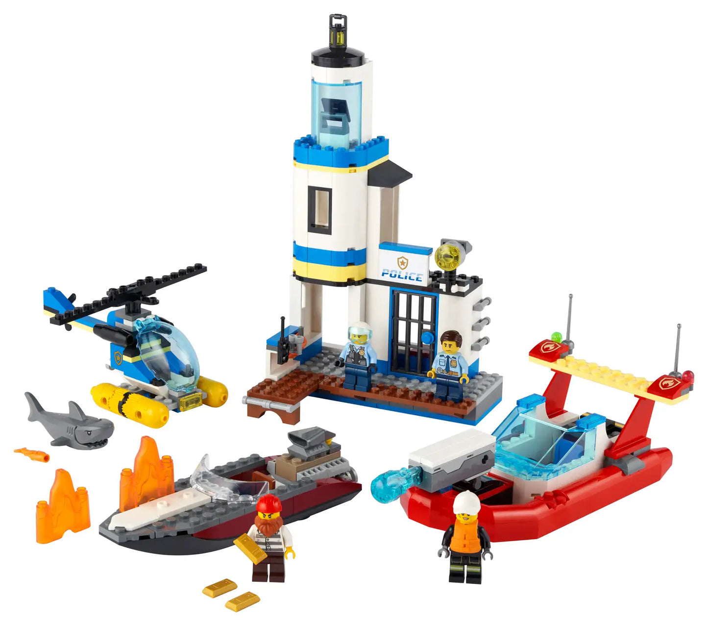 CERTIFIED USED: LEGO® City Seaside Police and Fire Mission 60308 (Retired)