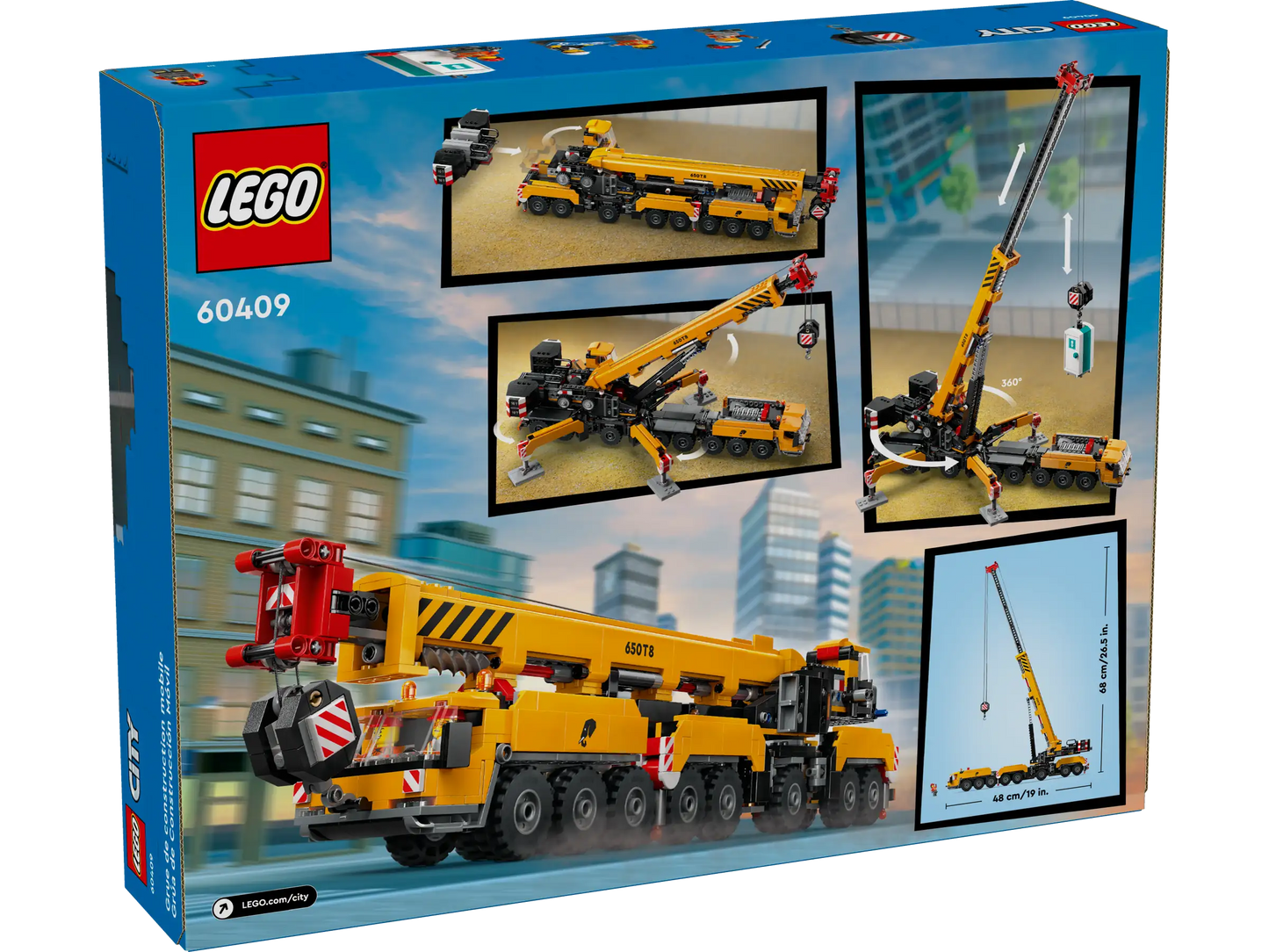 LEGO® City Yellow Mobile Construction Crane 60409