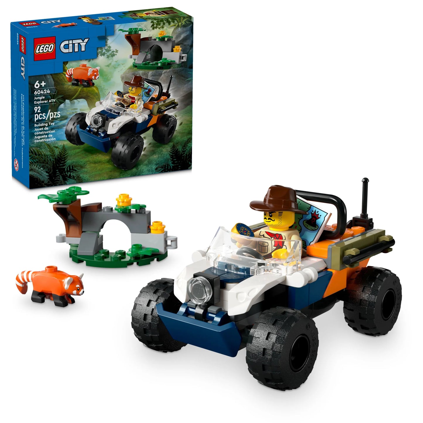 LEGO® City Jungle Explorer ATV Red Panda Mission 60424 (Retired)