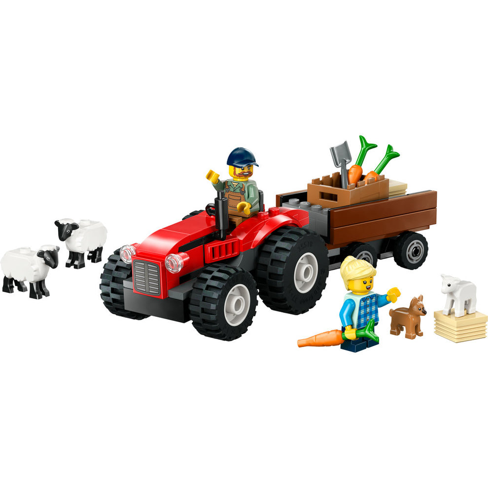LEGO® City Red Farm Tractor with Trailer & Sheep 60461