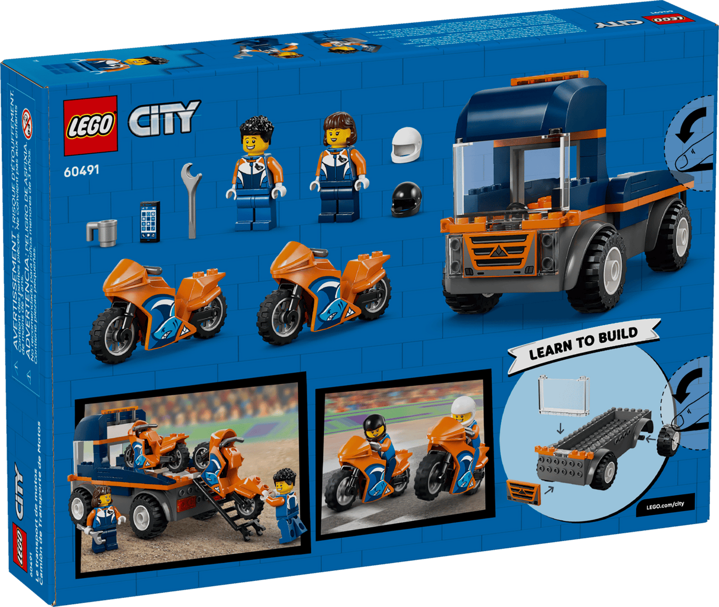 LEGO® City Motorcycle Transporter 60491