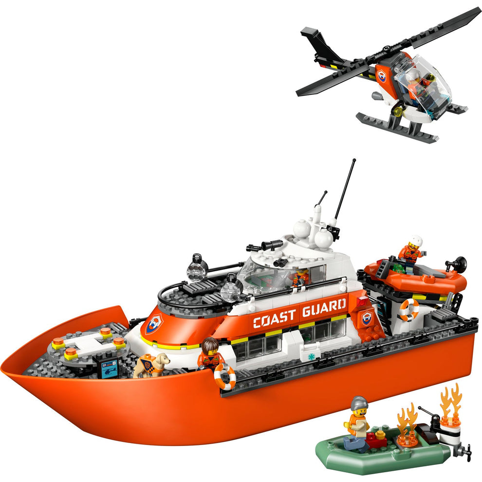 LEGO® City Exploration Coast Guard Rescue Boat & Helicopter 60504