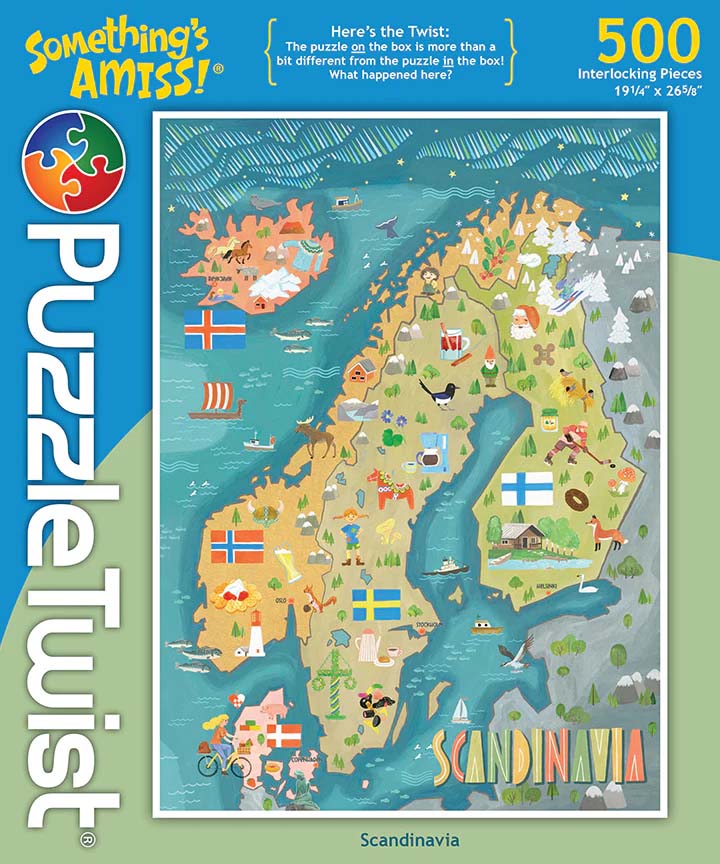 Scandinavia - 500 Piece Jigsaw Puzzle by PuzzleTwist