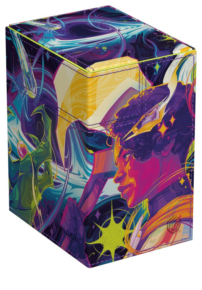 Magic: The Gathering Edge of Eternities Flip 'n' Tray Deck Case XenoSkin - Haliya and Tezzeret (Holds 133+) - Ultimate Guard Deck Boxes