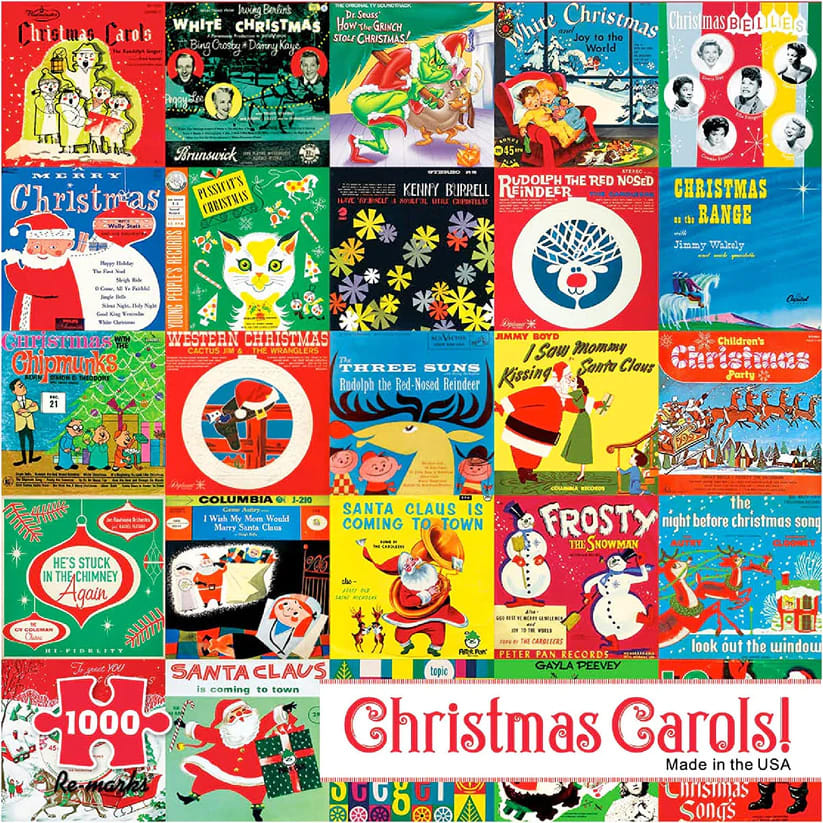 Christmas Carols - 1000 Piece Jigsaw Puzzle by Re-marks