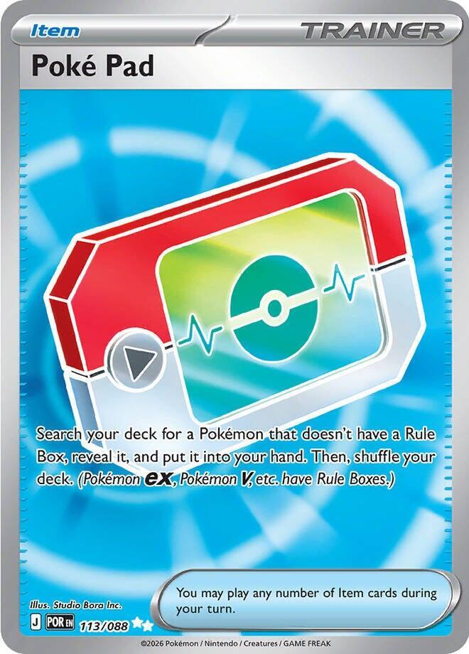 Pokémon TCG: Poké Pad 113/088 NM