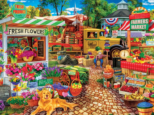 Sale on the Square - 750 Piece Jigsaw Puzzle by MasterPieces