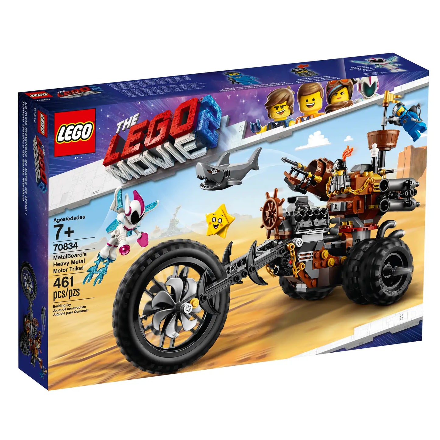 THE LEGO® MOVIE 2™ MetalBeard’s Heavy Metal Motor Trike! 70834 (Retired)