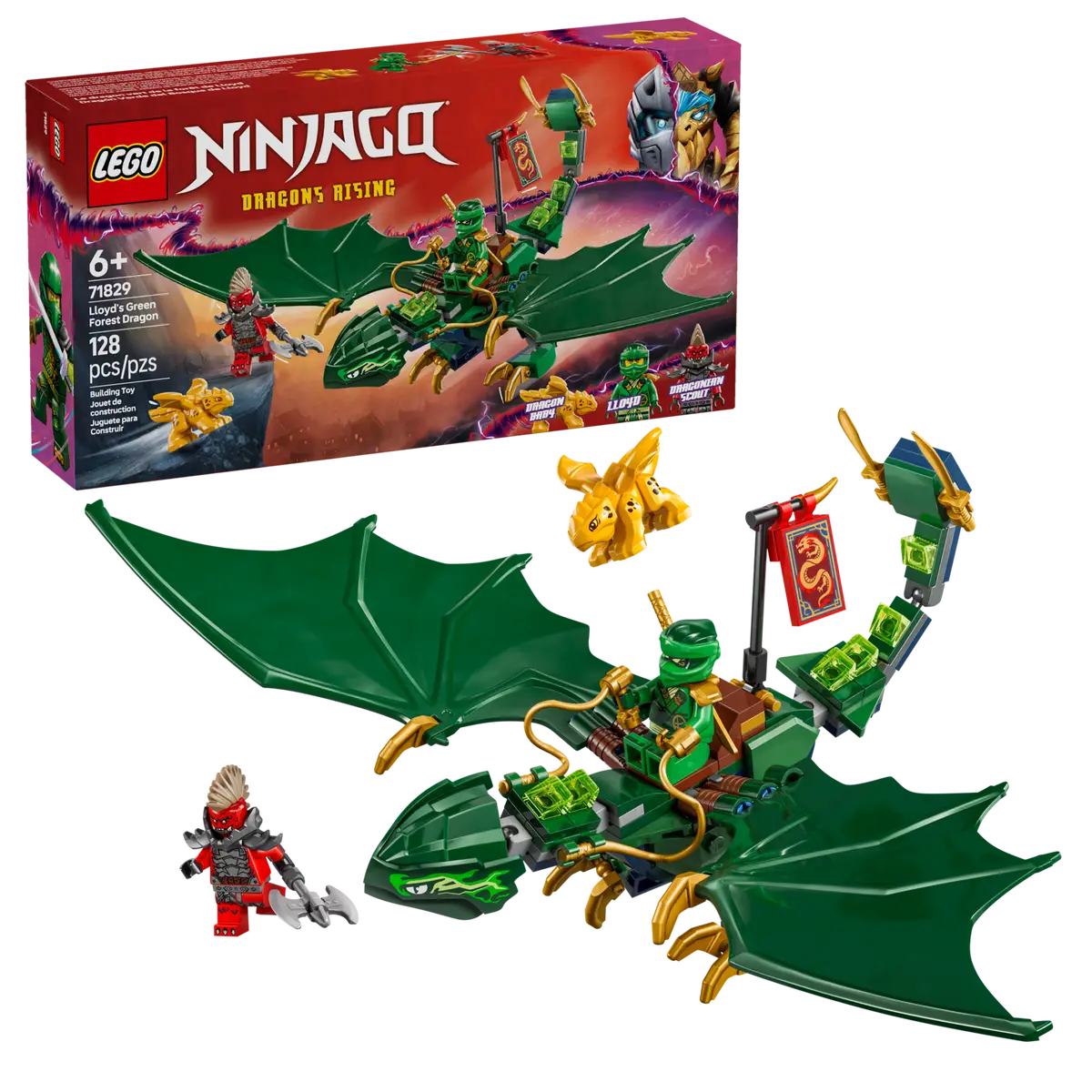 LEGO® RENTAL: NINJAGO® Lloyd's Green Forest Dragon 71829