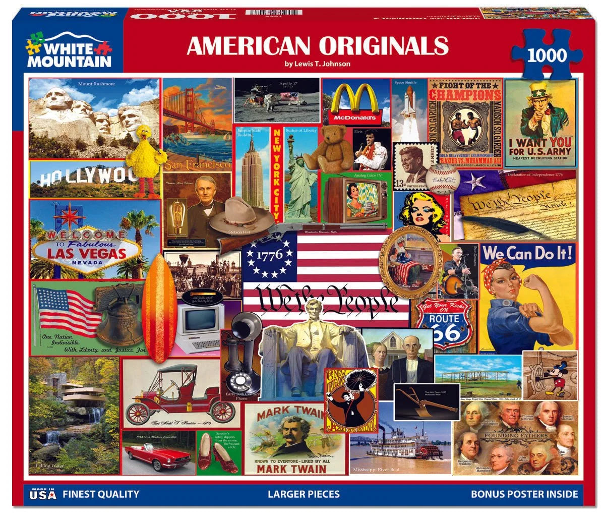 White Mountain American Originals - 1000 Piece Jigsaw Puzzle