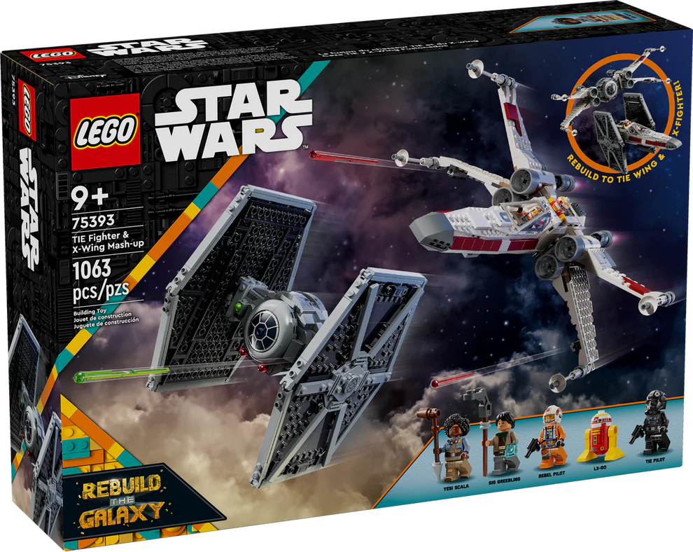LEGO® Star Wars™: Rebuild the Galaxy TIE Fighter & X-Wing Mech 75393