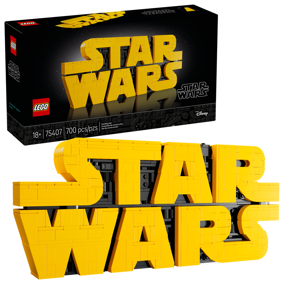 LEGO® Star Wars™ Brick-Built Star Wars Logo Sign 75407
