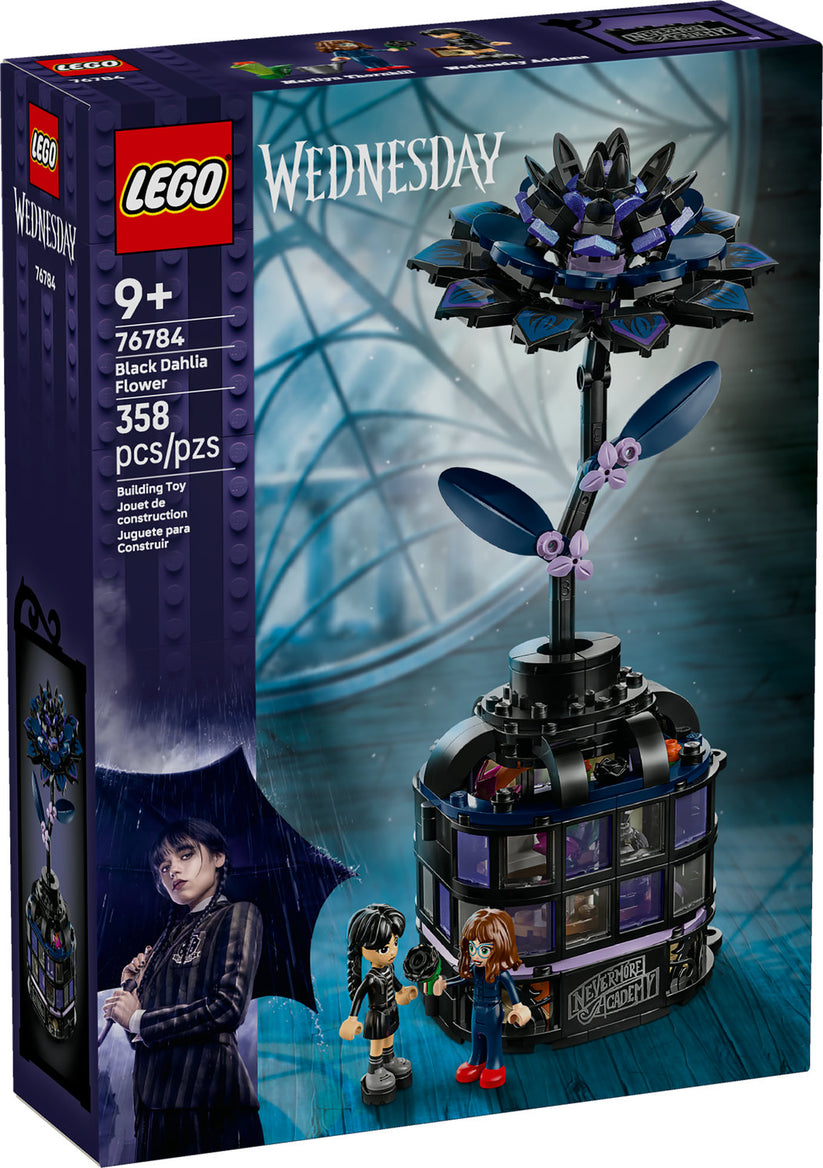 AVAILABLE NOW! LEGO® Wednesday Black Dahlia Flower 76784