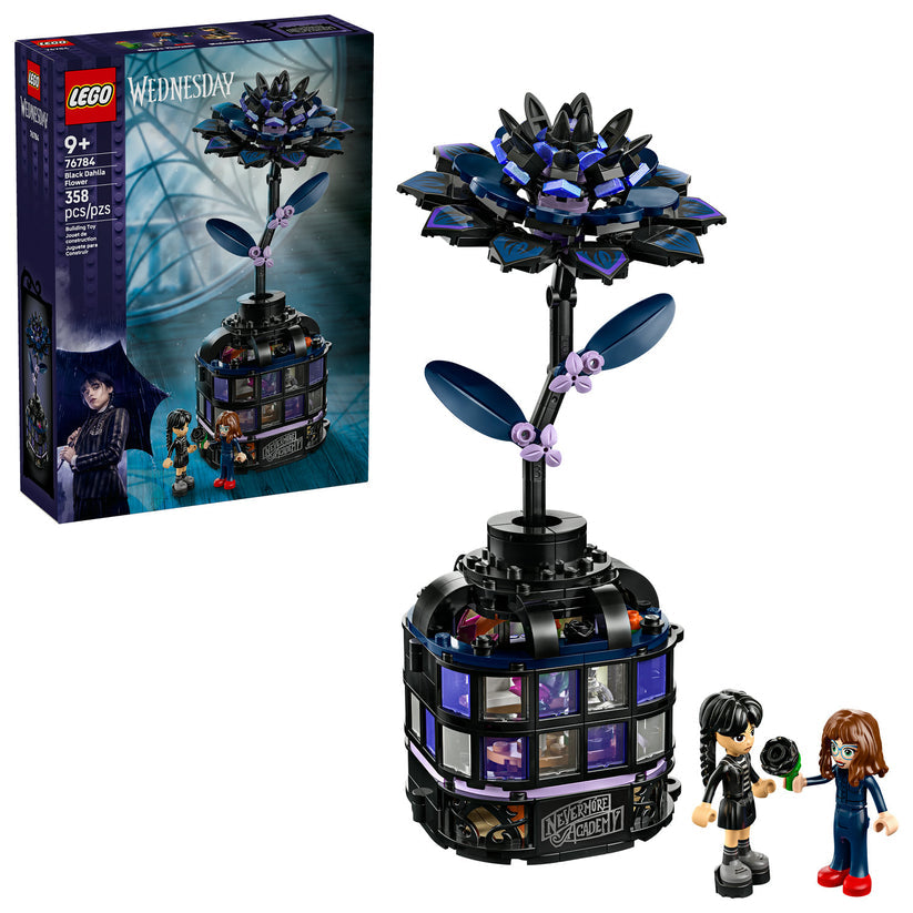 AVAILABLE NOW! LEGO® Wednesday Black Dahlia Flower 76784