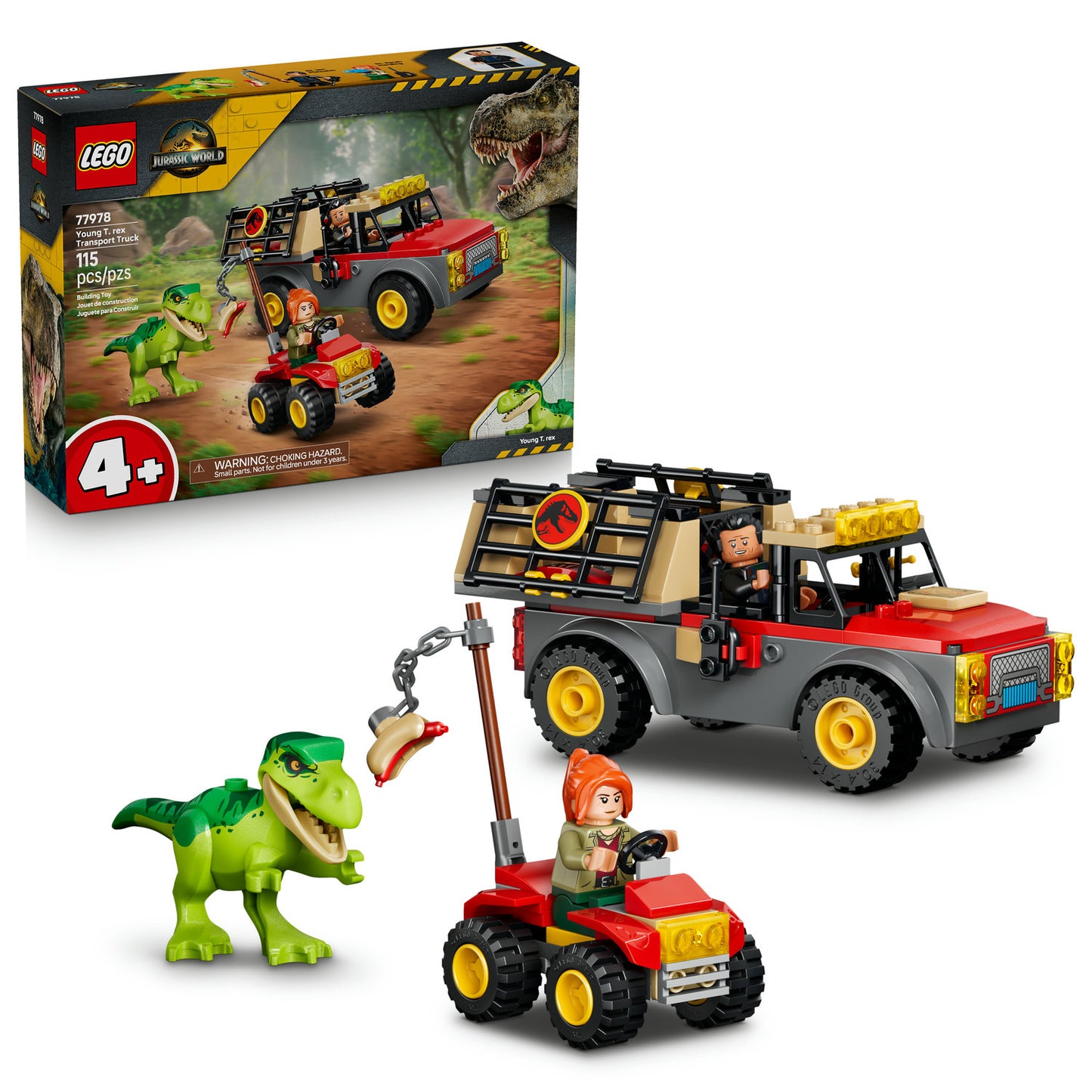 PREORDER NOW! LEGO® Jurassic World Young T. rex Transport Truck 77978