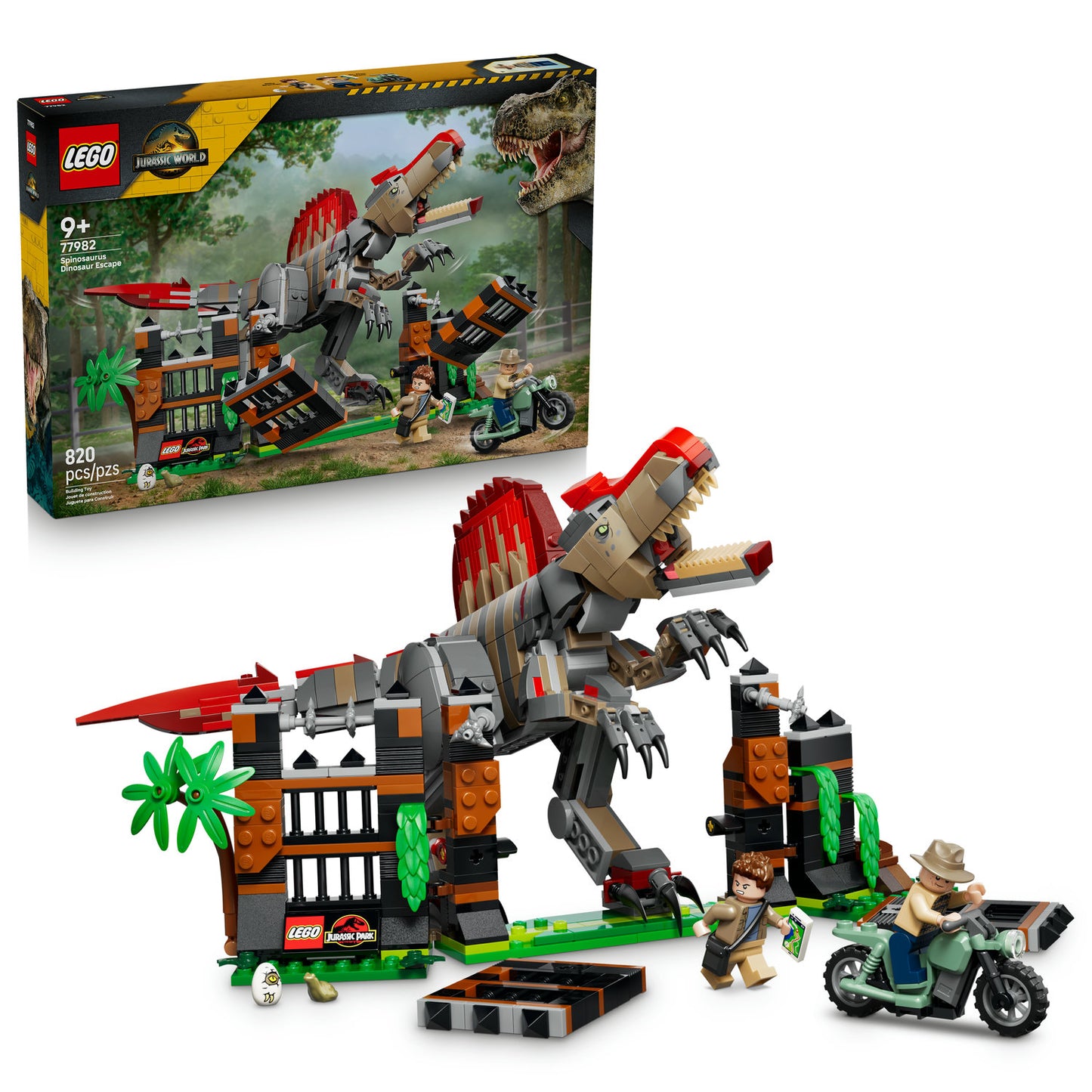 PREORDER NOW! LEGO® Jurassic World Spinosaurus Dinosaur Escape 77982